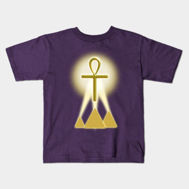 Egyptian Magic - Ra the Eternal Sun God Kids T-Shirt by MettaArtUK